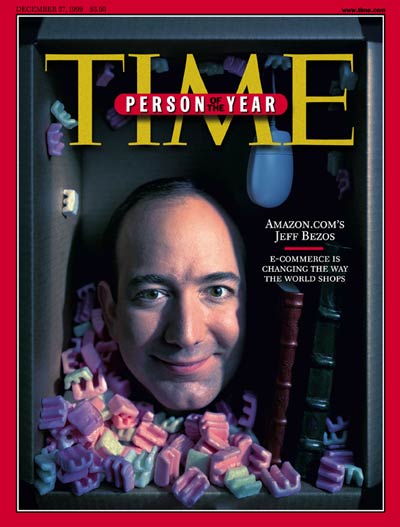 Jeff Bezos pe coperta revistei Time