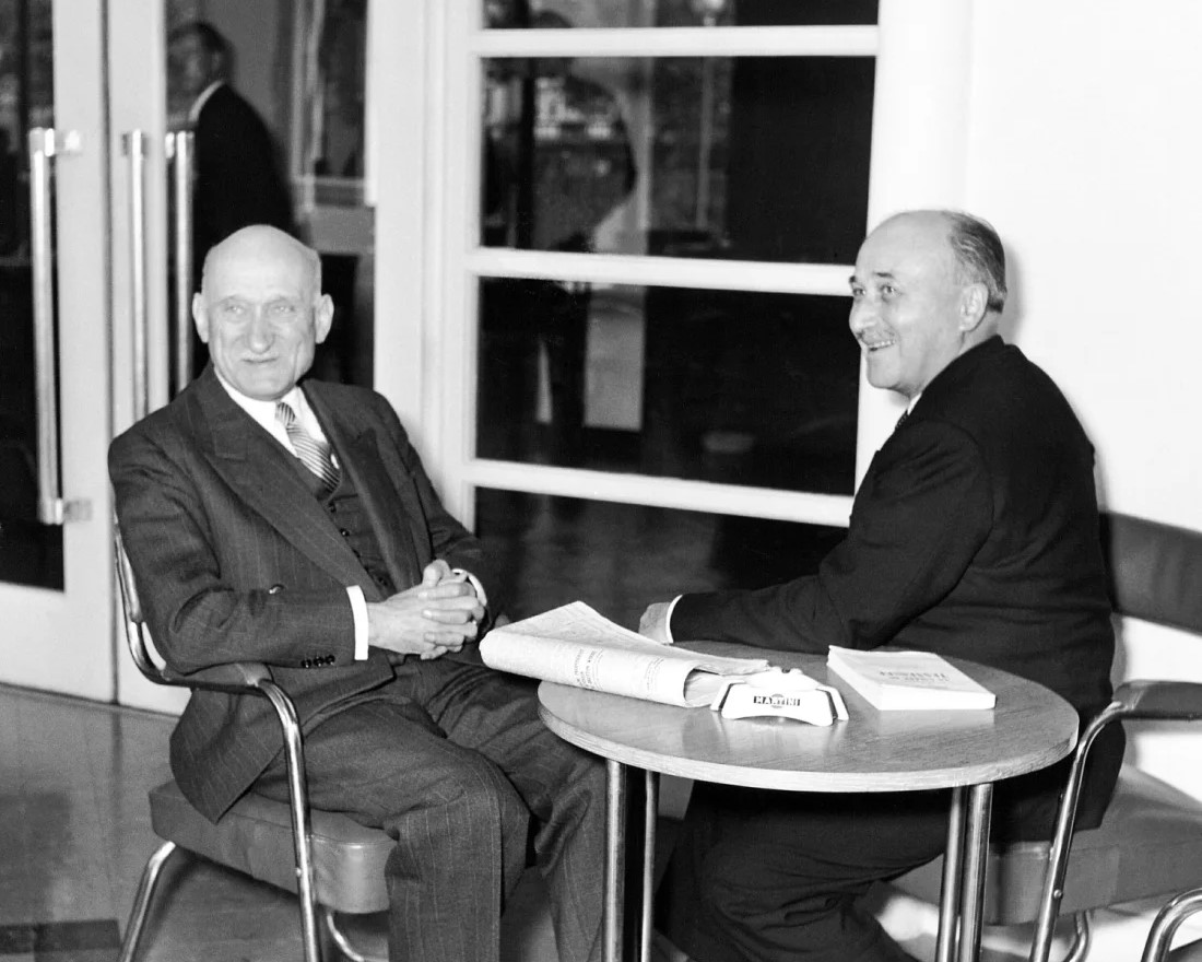 Jean Monnet and Robert Schuman in Strasbourg, 1950